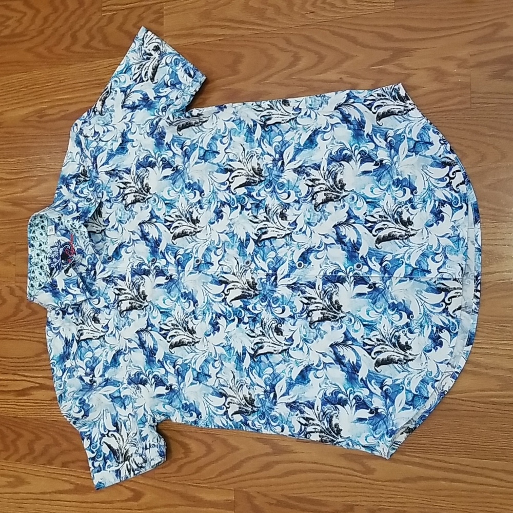 Robert Graham short sleeve shirt med classic fit